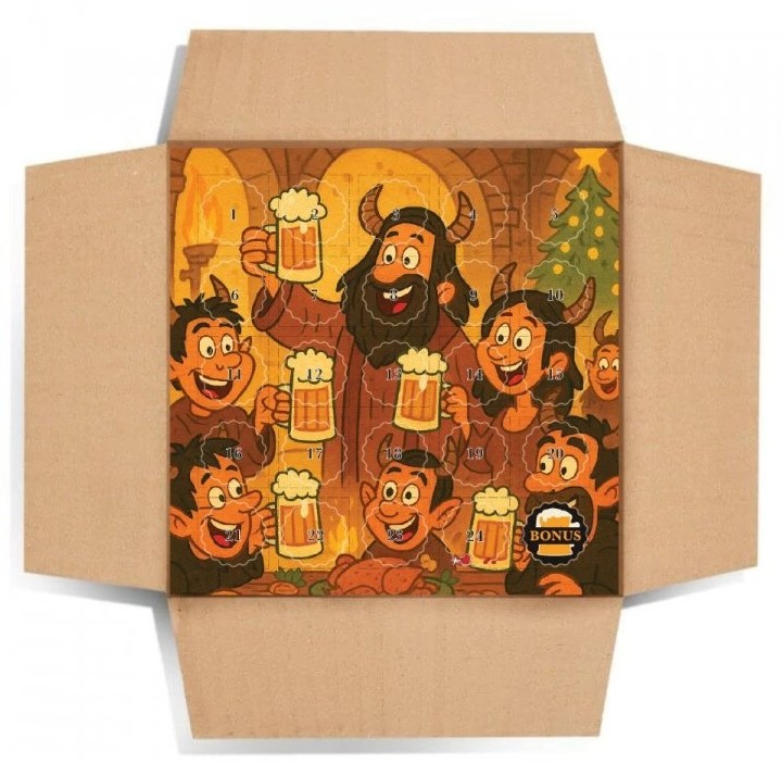 Pivné adventné kalendáre – ilustračná ponuka